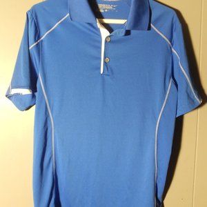 Nike Golf Polo Shirt Mens Small Royal Blue Short Sleeve Dri-Fit Standard Fit